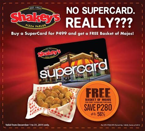 shakeys card promo